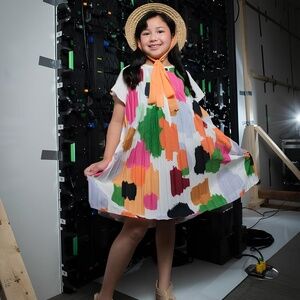 Lia Lea Girls’ Colorful Midi Dress